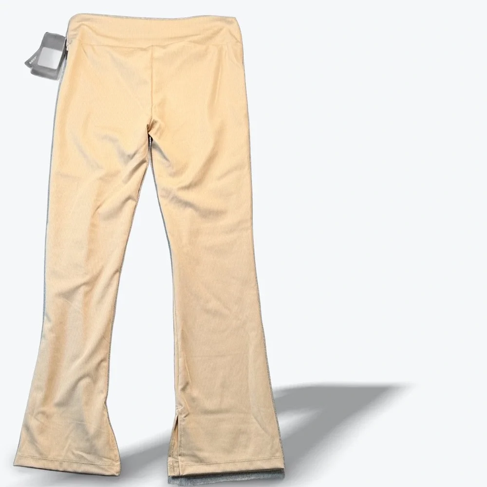 Converse Flare Leg Pants High Rise Wide Waistband Leggings Ribbed Youth Large